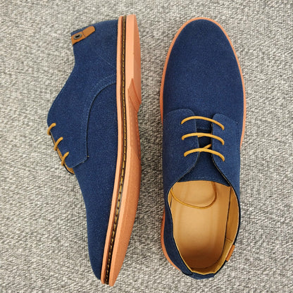 Heren veterschoenen Lente suede Oxford